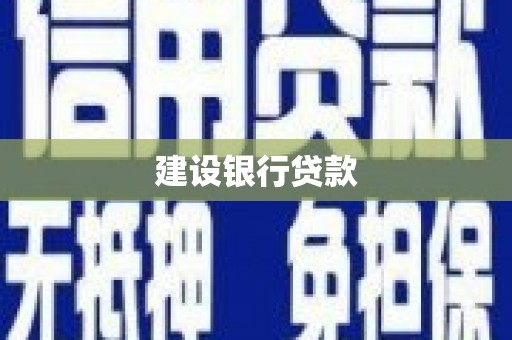 玉里建设银行贷款
