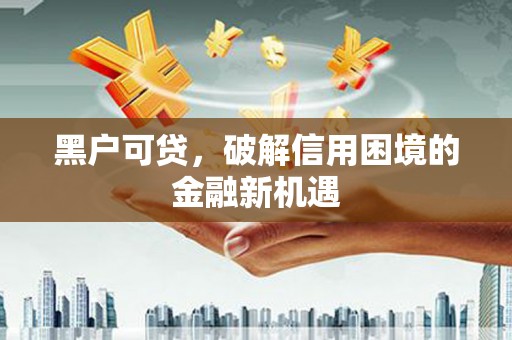 玉里黑户可贷，破解信用困境的金融新机遇