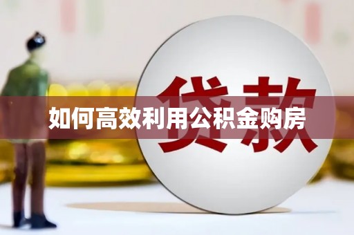玉里如何高效利用公积金购房